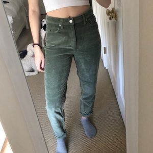 Highwaisted corduroy pants